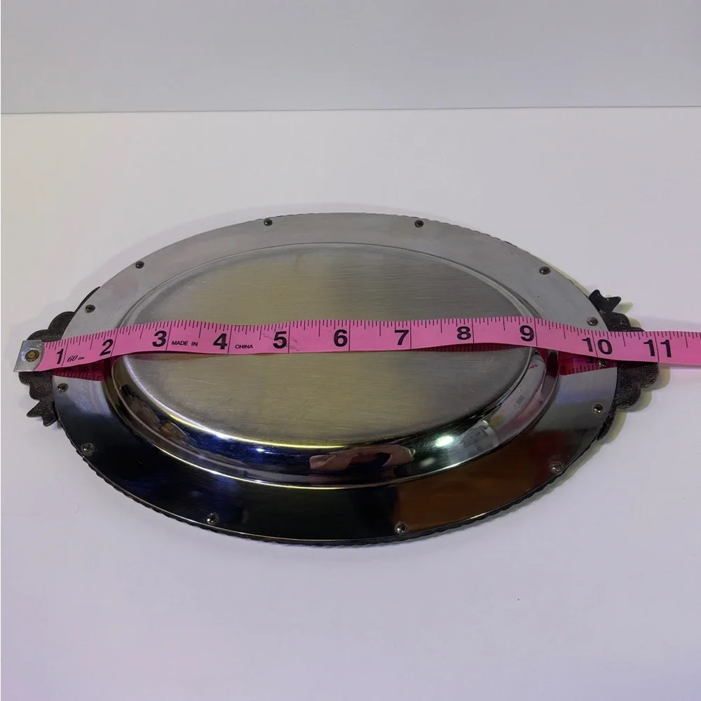 Oneida Vintage Oval Tray with Decorative Handles
